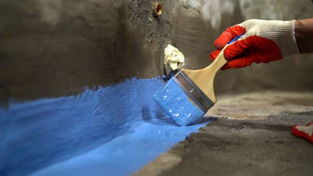 Commercial Waterproofing project at a Colwich, KS business property by SJ Waterproofing Pros